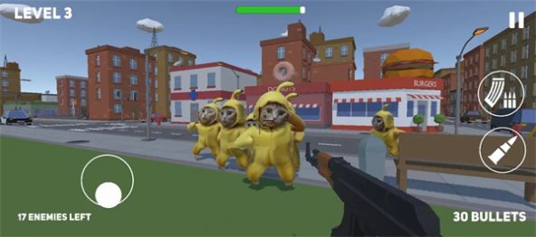 快乐香蕉猫射手攻击游戏新版
