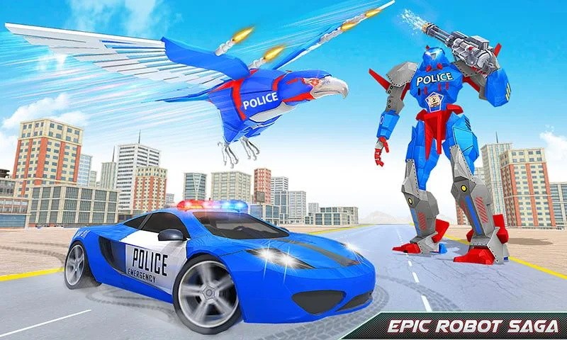 美国警察机器人飞天英雄截图2